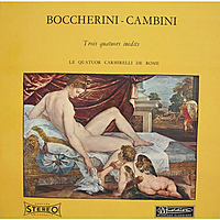 Винтажная виниловая пластинка BOCCHERINI, CAMBINI - TROIS QUATUORS INEDITS (PAR LE QUATUOR CARMIRELLI DE ROME)