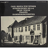 Винтажная виниловая пластинка CARL MARIA VON WEBER - SYMPHONIEN NR.1+2 (PRAGER KAMMERORCHESTER)