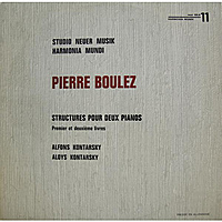 Виниловая пластинка ВИНТАЖ - РАЗНОЕ - PIERRE BOULEZ - STRUCTURES POUR DEUX PIANOS, PREMIER ET DEUXIEME LIVRES (ALFONS KONTARSKY, ALOYS KONTARSKY)