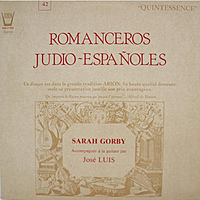 Винтажная виниловая пластинка ROMANCEROS JUDIO-ESPANOLES (SARAH GORBY, JOSE LUIS)