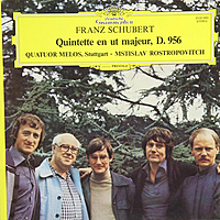 Винтажная виниловая пластинка SCHUBERT: QUINTETTE EN UT MAJEUR, D. 956 (QUATUOR MELOS, MSTISLAV ROSTROPOVITCH)