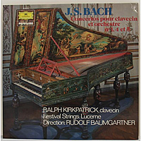 Винтажная виниловая пластинка BACH - CONCERTOS POUR CLAVECIN ET ORCHESTRE № 1, 4 ET 5 (RALPH KIRKPATRICK)