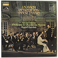 Винтажная виниловая пластинка BACH - CONCERTOS POUR PIANO № 3,4,5,7 (ORCHESTRE DE CHAMBRES DE MOSCOU, VASSO DEVETZI, RUDOLF BARCHAI)