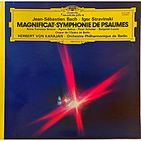 Винтажная виниловая пластинка BACH - MAGNIFICAT; STRAVINSKY - SYMPHONY OF PSALMS (BERLIN PHILHARMONIC)