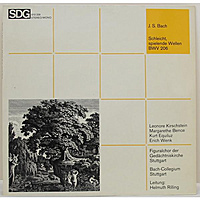 Винтажная виниловая пластинка BACH - SCHLEICHT, SPIELENDE WELLEN № 1-11 KANTATE BWV 206 (BACH-COLLEGIUM STUTTGART, FIGURALCHOR OF THE GEDACHTNISKIRCHE STUTTGART)