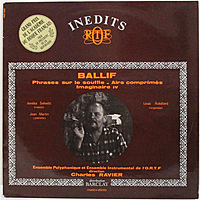 Винтажная виниловая пластинка BALLIF - PHRASES SUR LE SOUFFLE, AIRS COMPRIMES, IMAGINAIRE IV (LOUIS ROBILLARD, AMELIA SALVETTI, JEAN MARTIN)