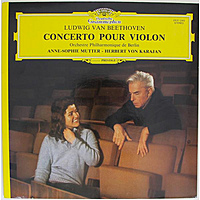 Винтажная виниловая пластинка BEETHOVEN - CONCERTO POUR VIOLON (ANNE-SOPHIE MUTTER, HERBERT VON KARAJAN)