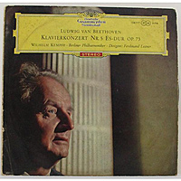 Винтажная виниловая пластинка BEETHOVEN - KLAVIERKONZERT № 5 ES-DUR OP.73 (BERLINER PHILHARMONIKER, WILHELM KEMPFF, FERDINAND LEITNER)
