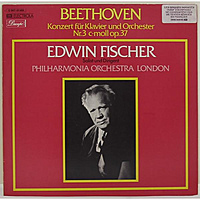 Винтажная виниловая пластинка BEETHOVEN - KONZERT FUR KLAVIER UND ORCHESTR № 3 C-MALL, OP. 37 (EDWIN FISCHER)