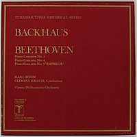 Винтажная виниловая пластинка BEETHOVEN - PIANO CONCERTOS № 3, 4, 5 "EMPEROR" (WILHELM BACKHAUS, VIENNA PHILHARMONIC ORCHESTRA)