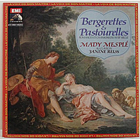 Винтажная виниловая пластинка BERGERETTES ET PASTOURELLES: ROMANCES ET CHANSONS DU XVIII SIECLE (MADY MESPLE, JANINE REISS)