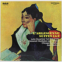 Винтажная виниловая пластинка BIZET - L'ARLESIENNE SUITES 1 & 2; LALO - OVERTURE "LE ROY D'YS"; MASSENET - MEDITATION AUS "THAIS" (JEAN MARTINON)