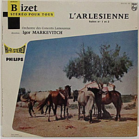 Винтажная виниловая пластинка BIZET - L'ARLESIENNE, SUITES № 1 ET 2 (IGOR MARKEVITCH)