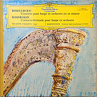 Винтажная виниловая пластинка BOIELDIEU - CONCERTO POUR HARPE ET ORCHESTRE EN UT MAJEUR; RODRIGO - CONCERTO-SERENADE POUR HARPE ET ORCHESTRE (NICANOR ZABALETA, E. MAERZENDORFER)