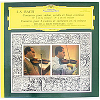 Винтажная виниловая пластика J.-S. BACH: CONCERTOS POUR VIOLON, CORDES ET BASSE CONTINUE № 1-2, CONCERTO POUR 2 VIOLONS ET ORCHESTRE (DAVID ET IGOR OISTRAKH) MONO
