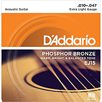 Гитарные струны D'Addario EJ15 (для акустической гитары)