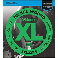 Струны для бас-гитары D'Addario EXL220-5