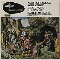 Винтажная виниловая пластинка L.-C. D'AQUIN & J.-F. DANDRIEU - 7 NOELS FRANCAIS POUR ORGUE (MARIE-CLAIRE ALAIN)