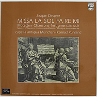 Винтажная виниловая пластинка DESPREZ - MISSA LA SOL FA RE MI, MOTETTEN, CHANSONS, INSTRUMENTALMUSIK (KONRAD RUHLAND)