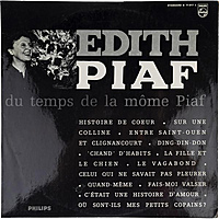 Винтажная виниловая пластинка DU TEMPS DE LA MOME PIAF