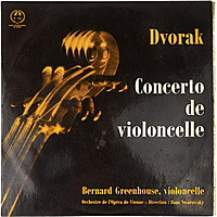 Винтажная виниловая пластинка DVORAK - CONCERTO DE VIOLONCELLE (BERNARD GREENHOUSE) (MONO)