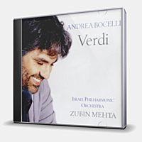 CD-диск BOCELLI ANDREA - VERDI - ISRAEL PHILHARMONIC ORCHESTRA