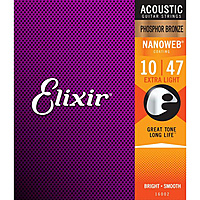 Струны для акустической гитары Elixir 16002 NanoWeb