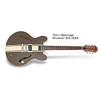 Полуакустическая гитара Epiphone TOM DELONGE SIGNATURE ES-333 BROWN