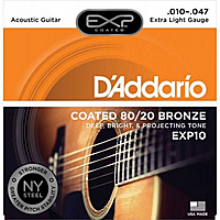 Струны для акустической гитары D'Addario EXP10