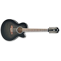 Электроакустическая гитара Ibanez AEL2012E Transparent Black Sunburst