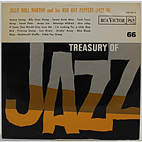 Винтажная виниловая пластинка JELLY ROLL MORTON'S RED HOT PEPPERS - TREASURY OF JAZZ № 66 (MONO)