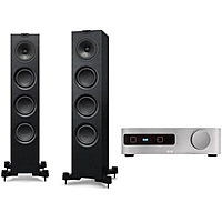 Стереокомплект KEF Q550 + ELAC Discovery AMP DS-A101-G