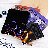 Новогодний подарочный набор "THE LEGENDS OF ROCK FOREVER. PREMIUM" с лонгсливом в подарок