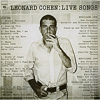 Виниловая пластинка LEONARD COHEN - LIVE SONGS