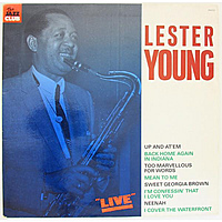 Винтажная виниловая пластинка LESTER YOUNG - "LIVE" (MONO)