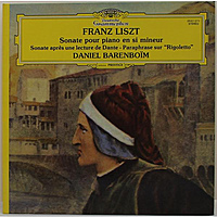 Винтажная виниловая пластинка LISZT - SONATE POUR PIANO EN SI MINEUR, SONATE APRES UNE LECTURE DE DANTE, PARAPHRASE SUR "RIGOLETTO" (DANIEL BARENBOIM)