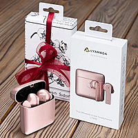 Подарочный набор с TWS-наушниками Lyambda LTW15 "КОМПЛИМЕНТ ДЛЯ НЕЕ. ROSE"