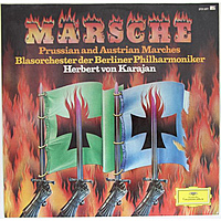 Винтажная виниловая пластинка MARSCHE (PRUSSIAN AND AUSTRIAN MARCHES) (HERBERT VON KARAJAN) NM/EX