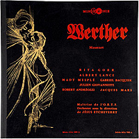 Винтажная виниловая пластинка MASSENET - WERTHER (JESUS ETCHEVERRY) (MONO)