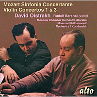 CD-диск MOZART - SINFONIA CONCERTANTE, VIOLIN CONCERTOS NOS.1 & 3 (DAVID OISTRACH)
