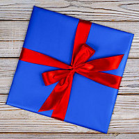 Подарочная упаковка виниловой пластинки "СИНЯЯ С КРАСНЫМ"