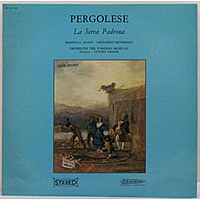 Винтажная виниловая пластинка PERGOLESE - LA SERVA PADRONA (MARIELLA ADANI, LEONARDO MONREALE)