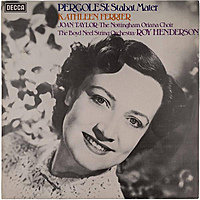 Винтажная виниловая пластинка PERGOLESI - STABAT MATER (KATHLEEN FERRIER) (MONO)