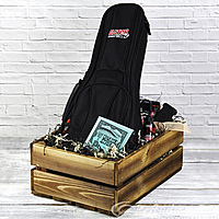 Подарочный набор в декоративном ящике с укулеле "ОЧАРОВАНИЕ КЛАССИКИ. ПРЕМИУМ"