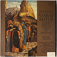 Винтажная виниловая пластинка POULENC - STABAT MATER, QUATRE MOTETS POUR UN TEMPS DE PENITENCE (REGINE CRESPIN)