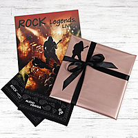 Виниловая пластинка ROCK LEGENDS. LIVE (VARIOUS ARTISTS, LIMITED, 180 GR) в стильной подарочной упаковке, бандана - в подарок