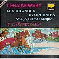 Винтажная виниловая пластинка TCHAIKOWSKY - LES GRANDES SYMPHONIES: № 4, 5, 6 "PATHETIQUE" (JEWGENIL MRAWINSKY)