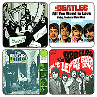 Подставки под стаканы The Beatles - Singles Vol.2 (4 шт.)