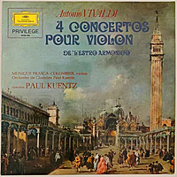 Винтажная виниловая пластинка VIVALDI - 4 CONCERTOS POUR VIOLON DE L'ESTRO ARMONICO (PAUL KUENTZ)