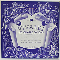 Винтажная виниловая пластинка VIVALDI - LES QUATRE SAISONS (MONO) (HENRY SWOBODA)